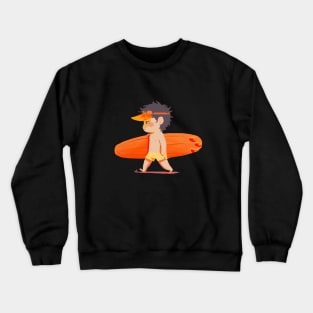 Not impressed surfer boy Crewneck Sweatshirt